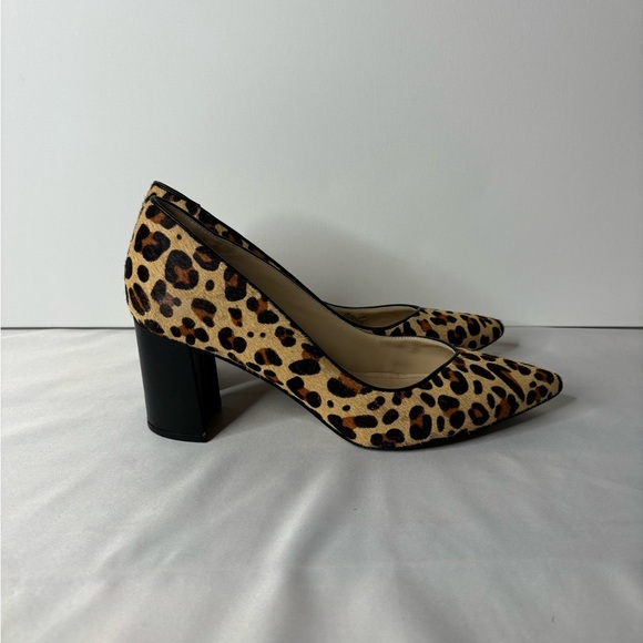 Marc Fisher animal print pointed toe block heels size 9.5 - Picture 4 of 10